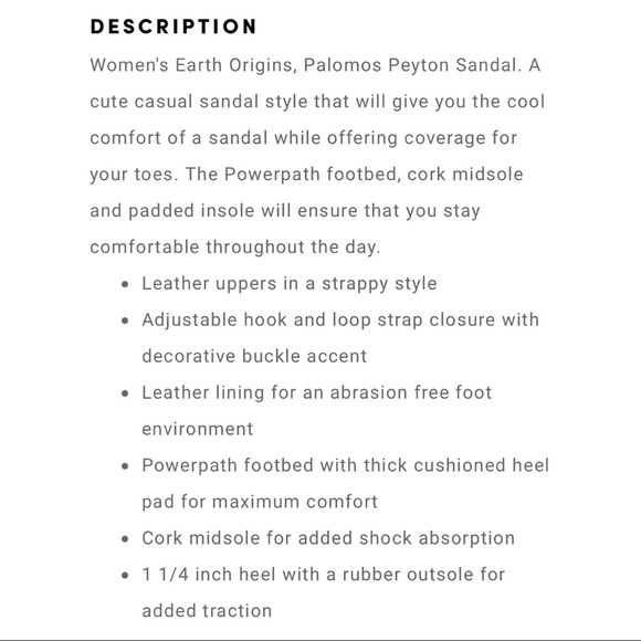 Earth Origins WIDE Palomos Peyton Mary Jane Sandal - Picture 12 of 15